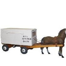 Model, Oil Springs Dariry horse and wagon